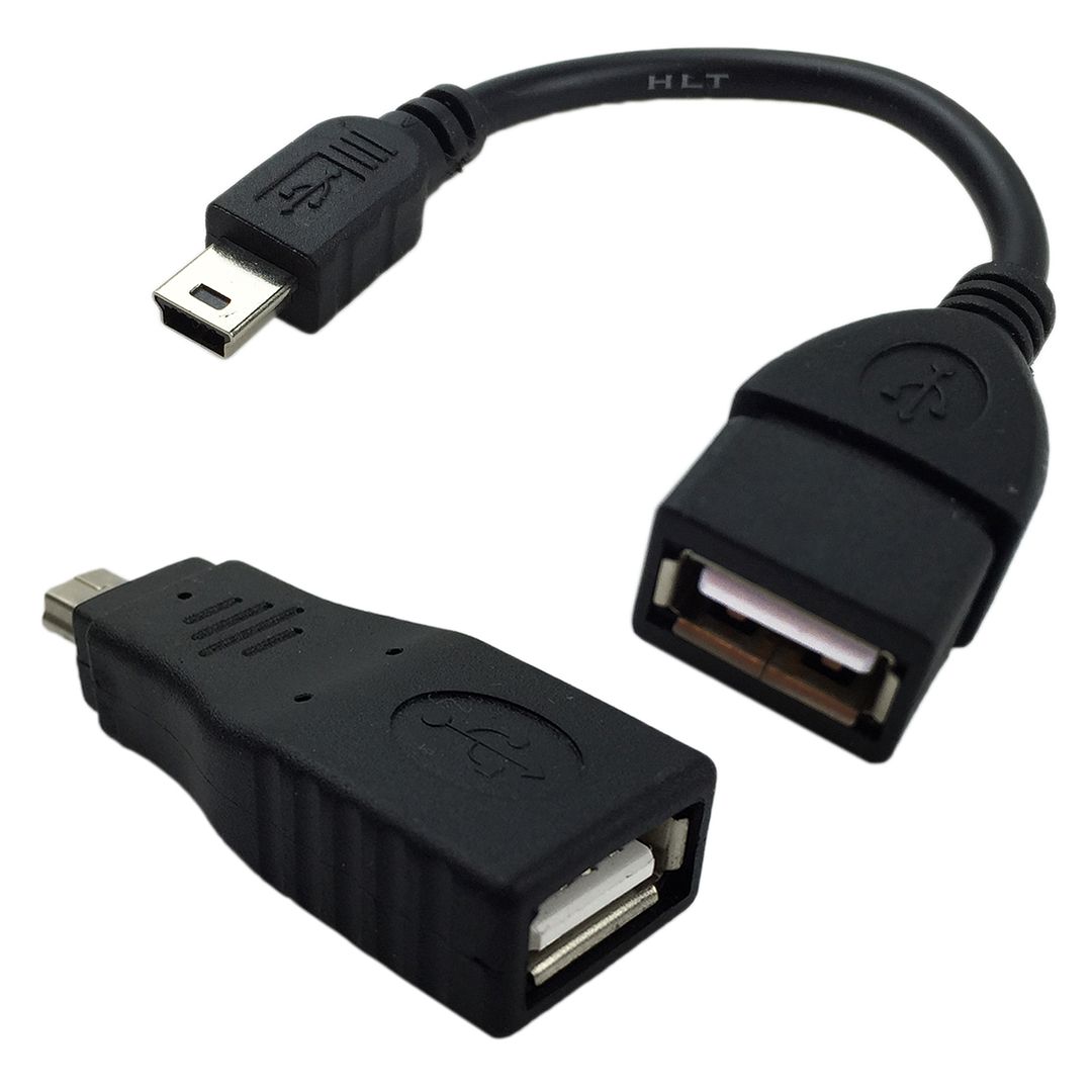 Usb Female To Mini Usb Male 5 Pin Otg Cable Adapter Converter For Phone And Tablet Ebay